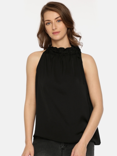 

Vero Moda Women Black Solid Top