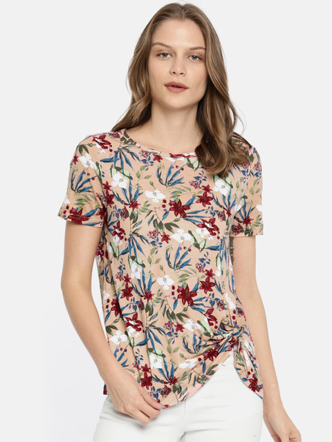 

Vero Moda Women Pink Printed Top