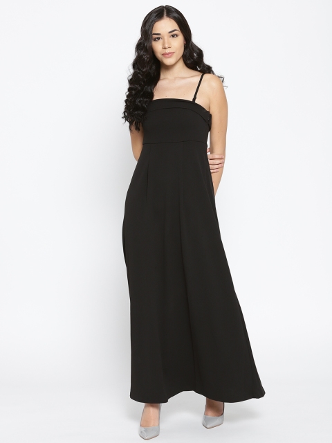 

Vero Moda Women Black Solid Maxi Dress