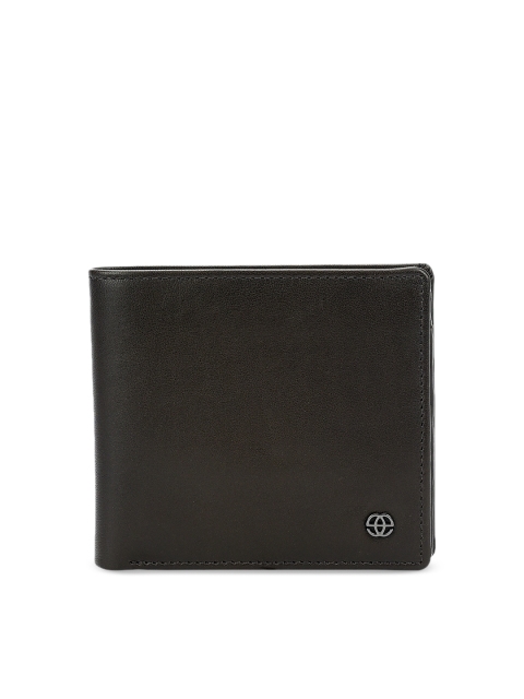 

Eske Men Black Textured Two Fold Wallet