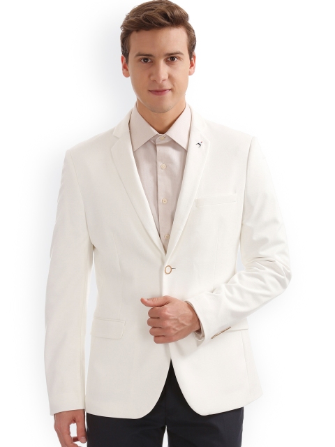 

Arrow Men White Slim Fit Single Breasted Blazer