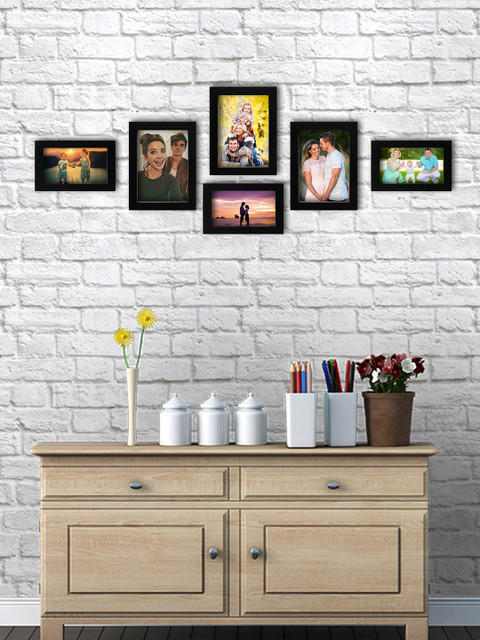 

Random Set of 6 Black Photo Frames