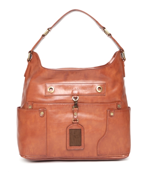

Gauge Machine Brown Solid Hobo Bag