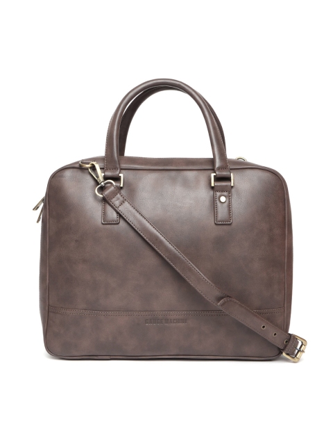 

Gauge Machine Unisex Brown Solid Laptop Bag with Sling Strap