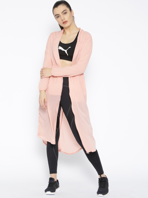 

Puma Women Peach-Coloured Solid Sporty Jacket