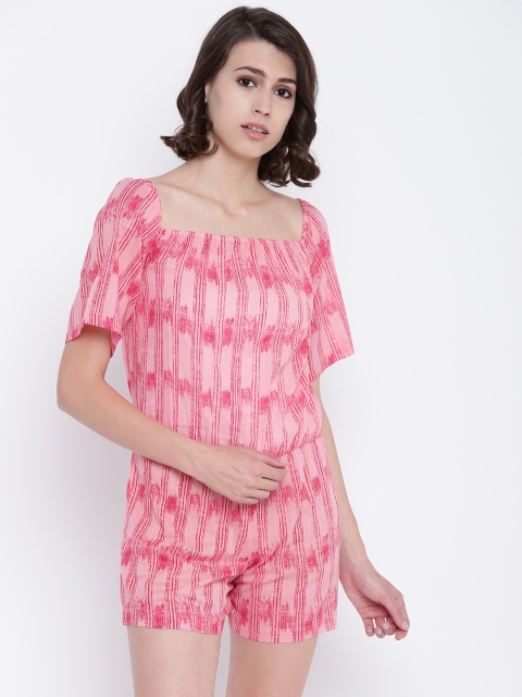 

Clt.s Pink Printed Swim Playsuit S63