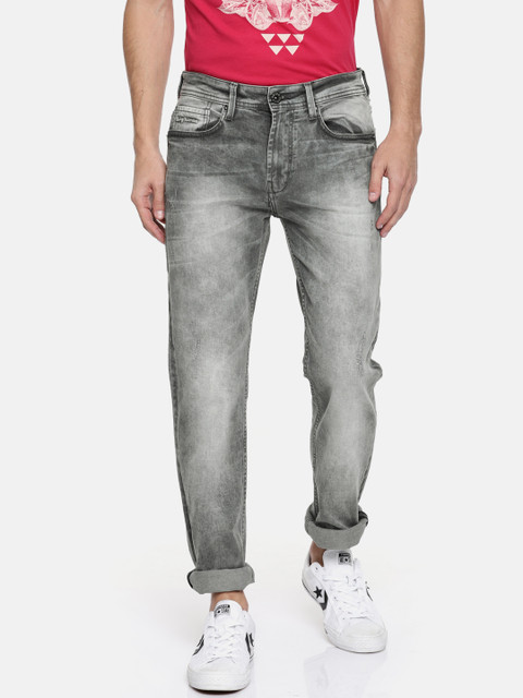 

Being Human Men Grey Slim Fit Mid-Rise Mildly Distressed Stretchable Jeans