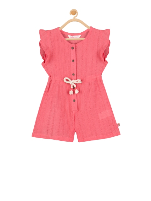 

Budding Bees Coral Solid Basic Jumpsuit
