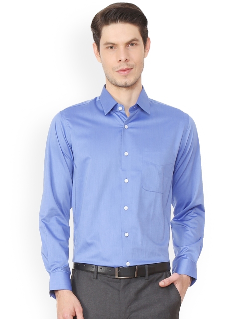 

Peter England Elite Men Blue Slim Fit Solid Formal Shirt