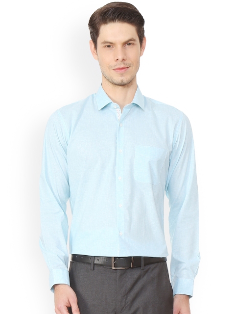 

Peter England Men Blue Slim Fit Solid Formal Shirt