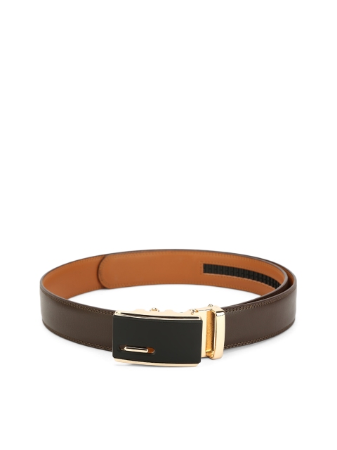 

Pacific Gold Men Brown Leather Wallet & Belt
