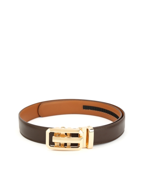 

Pacific Gold Men Brown Leather Wallet & Belt