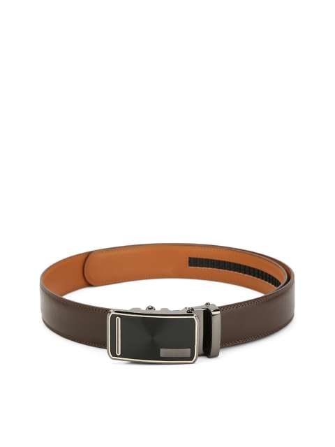 

Pacific Gold Men Brown Leather Wallet & Belt