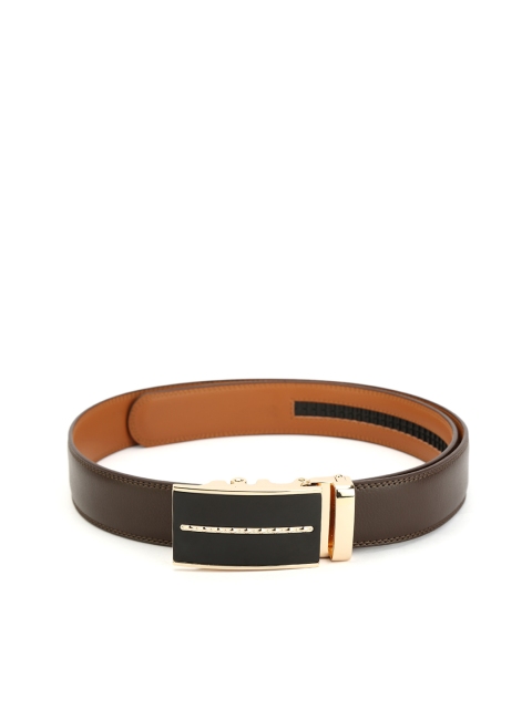 

Pacific Gold Men Brown Leather Wallet & Belt