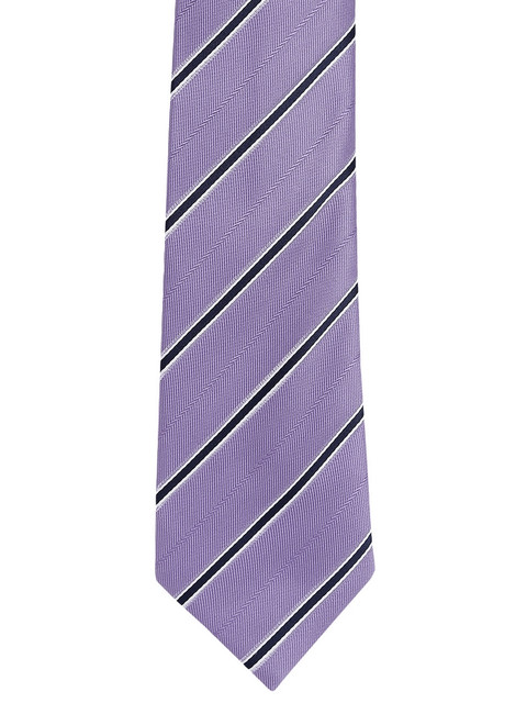 

Alvaro Castagnino Purple & Black Striped Skinny Tie