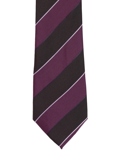 

Alvaro Castagnino Black & Purple Striped Skinny Tie