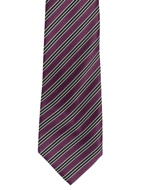 

Alvaro Castagnino Purple Striped Skinny Tie