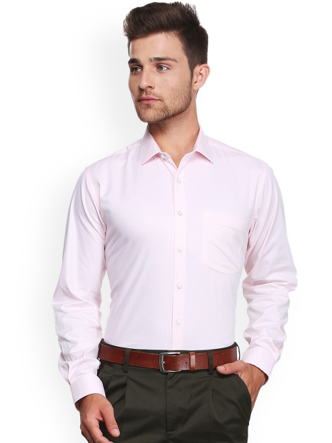 

Van Heusen Men Pink Slim Fit Printed Formal Shirt