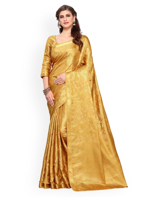 

MIMOSA Brown Art Silk Woven Design Kanjeevaram Saree