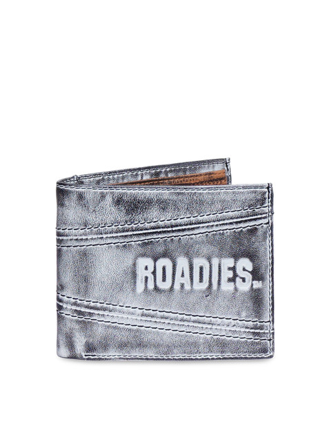 

Justanned Men Grey Solid Two Fold Wallet