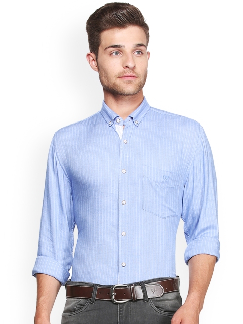 

Van Heusen Sport Men Blue Slim Fit Striped Casual Shirt