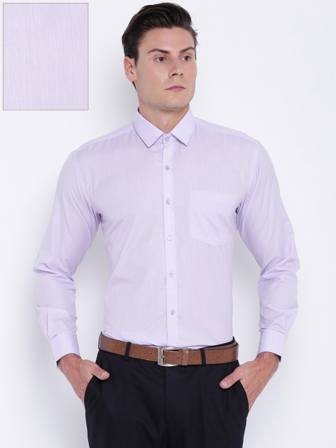 

DENNISON Men Lavender Regular Fit Solid Formal Shirt