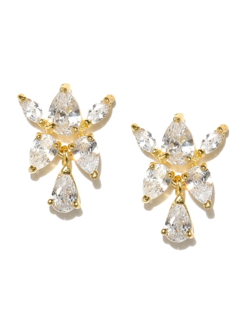 

Amavi Gold-Plated Teardrop Shaped Stud Earrings