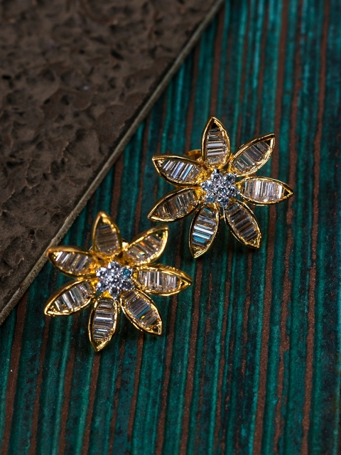 

Amavi Gold-Toned Floral Studs