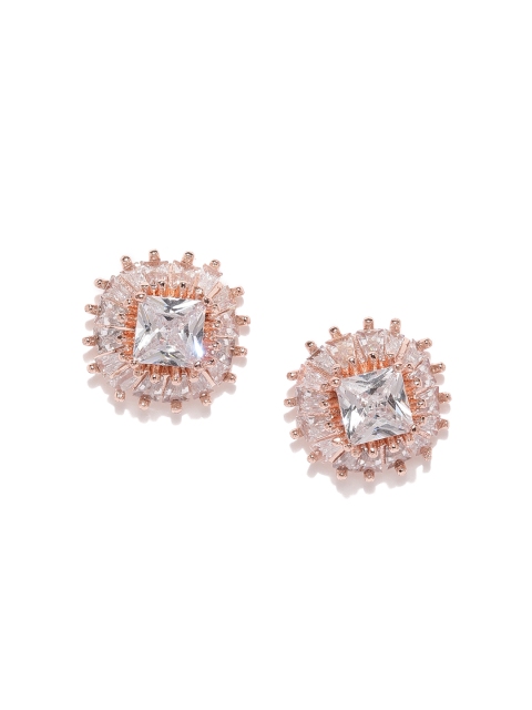 

Amavi Rose Gold Plated Floral Studs