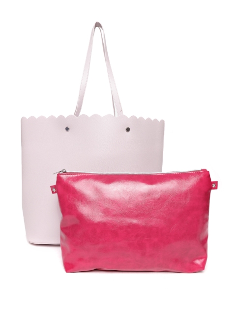 

OVS Pink Solid Shoulder Bag with Pouch