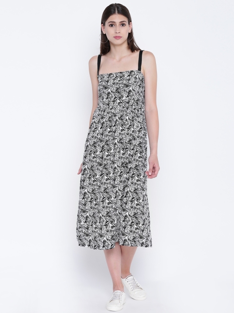 

OVS Women White & Black Printed A-Line Dress