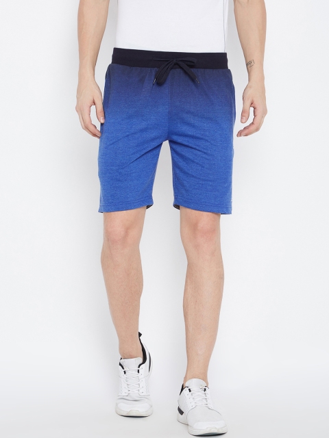 

Duke Men Blue Solid Regular Fit Regular Shorts