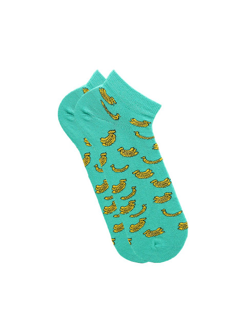

Soxytoes Unisex Turquoise Blue Printed Socks
