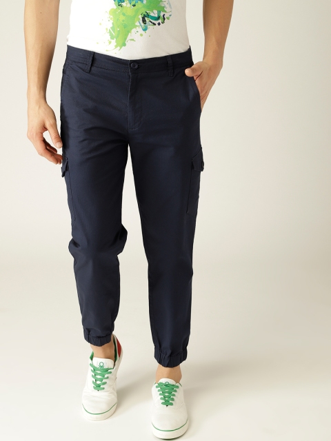 

United Colors of Benetton Navy Slim Fit Casual Joggers, Navy blue