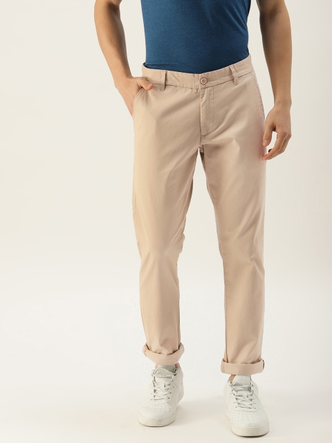 

United Colors of Benetton Men Beige Slim Fit Solid Chinos
