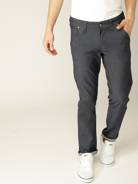 

United Colors of Benetton Men Navy Skinny Fit Clean Look Stretchable Jeans, Navy blue