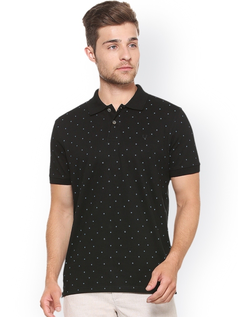

Allen Solly Men Black Printed Polo Collar T-shirt