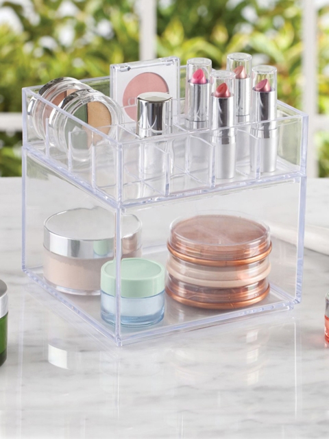 

INTERDESIGN White Solid Makeup Organiser