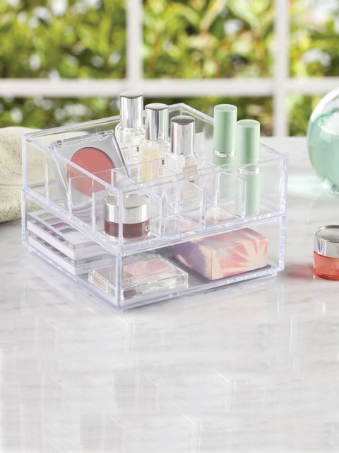 

INTERDESIGN White Solid Makeup Organiser
