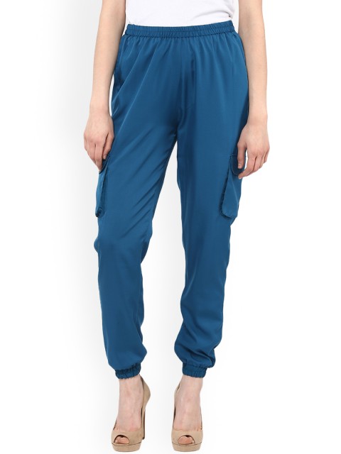 

MABISH by Sonal Jain Women Teal Tapered Fit Solid Joggers