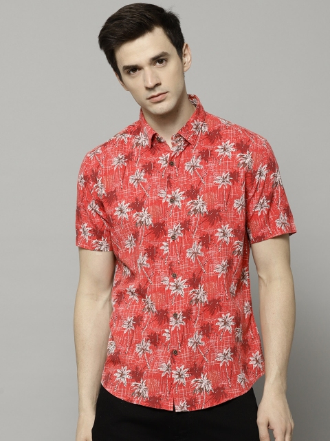 

Marks & Spencer Men Red Regular Fit Printed Casual Shirt