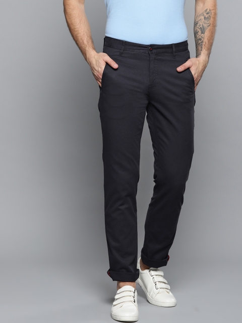 

Louis Philippe Sport Men Navy Blue Steven Slim Fit Solid Chinos