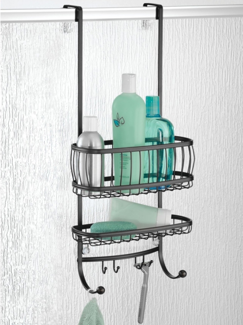 

INTERDESIGN Black Bathroom Caddy