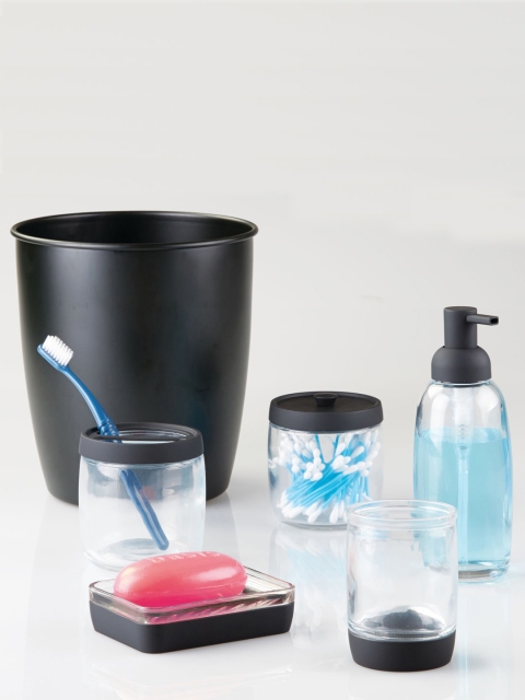 

INTERDESIGN Black Solid Waste Basket