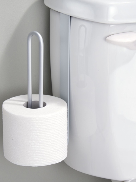 

INTERDESIGN Silver-toned Toilet Brush Holder