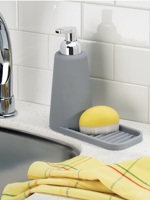 

INTERDESIGN Grey Bath Accessories Set