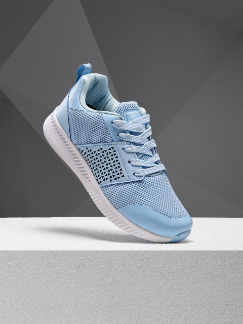 

HRX by Hrithik Roshan Women Blue Flyknit Cut-work Sports Shoes