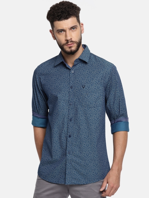 

Allen Solly Men Blue Regular Fit Printed Casual Shirt