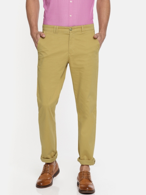 

Parx Men Khaki Slim Fit Solid Regular Trousers