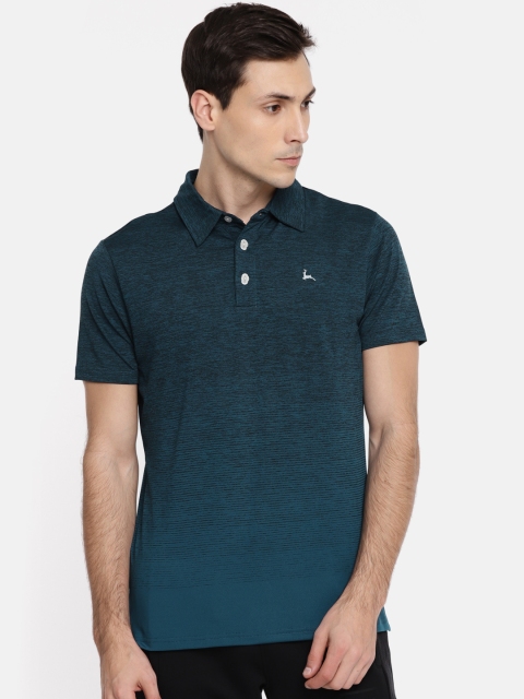 

Parx Men Blue Solid Polo T-shirt
